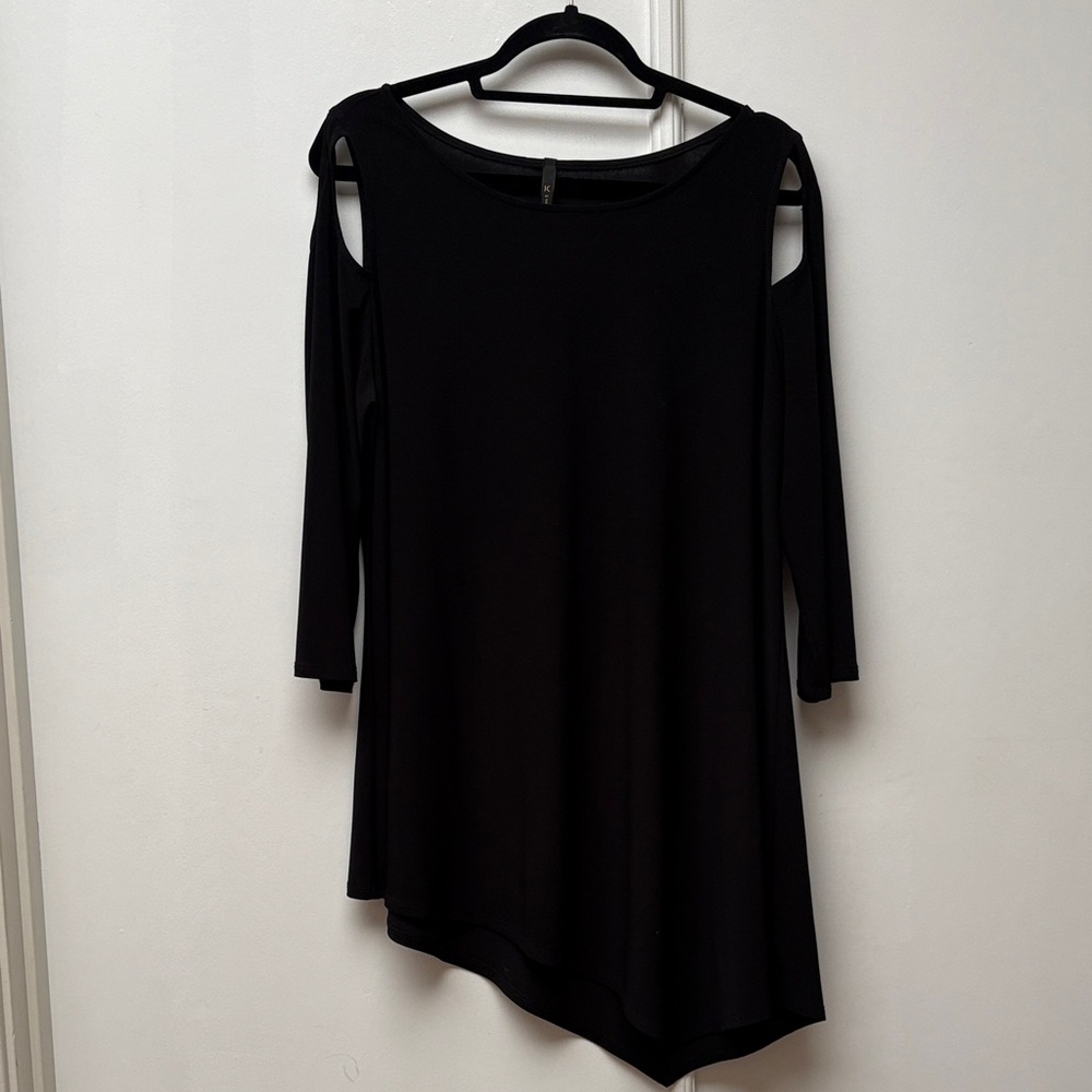 Connie Black Asymmetrical Tunic